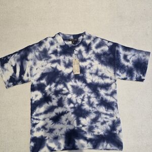 ⚠️SOLD⚠️Michael Kors Blue and White Tie-Dye Sweater Tee Shirt